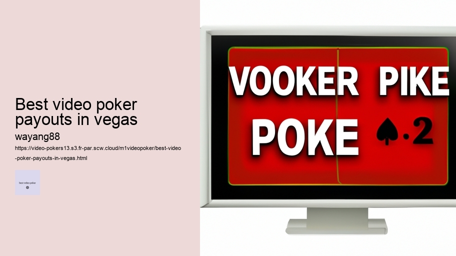 best video poker payouts in vegas