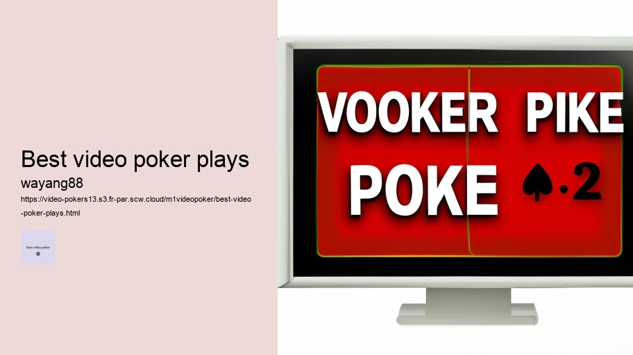 best video poker plays